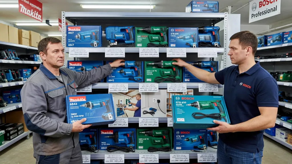Сетевой шуруповёрт от Makita и Bosch: что выбрать